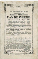 ELEN / PEER / AUBEL / OPGLABBEEK - Z.E.H. Joannes VAN DE WEERD - °1822 En Overleden 1869 - Andachtsbilder