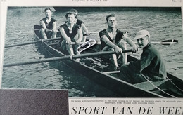 WATERSPORT..1934.. DE PLOEG VAN VAN ANTWERPEN OP HET KANAAL TE MERKSEM - Canottaggio