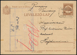 1931 10f Díjjegyes Levelezőlap "PETRITELEP" Postaügynökségi Bélyegzéssel - Sonstige & Ohne Zuordnung