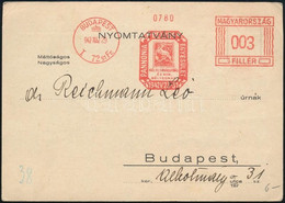 1942 Nyomtatvány A Pannónia Bélyegkiállítás Cserkész 10f Bélyeget ábrázoló Frankotyp Alkalmi Bélyegzésével / Printed Mat - Other & Unclassified