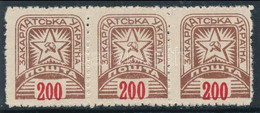 ** Kárpát-Ukrajna 1945 200f Hármascsík - Andere & Zonder Classificatie