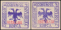 ALBANIA 1917 KORYTSA -GREECE-GRECE- EPIRUS-EPIRE: Compl. Set No Gum - Epirus & Albanië