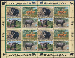 ** 2004 Veszélyeztetett állatok Kisív, Endangered Species Minisheet Mi 406-409 - Andere & Zonder Classificatie