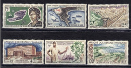 A.O.F. Poste Aérienne N° 22 - 27 ** - Unused Stamps
