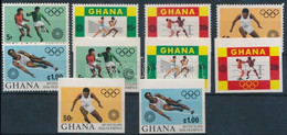 ** 1972 Nyári Olimpia Fogazott + Vágott Sor Mi 472-476 A-B - Autres & Non Classés