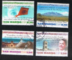 SAN MARINO      2005  GIOVANNI PASCOLI (COMPLET SET OF 4)  - USED - Used Stamps