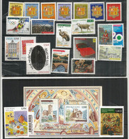 Année Complète 2010, 21 Timbres + Un Bloc-Feuillet Neufs **(Architecture Romane) Emission Conjointe Andorra Esp & And.Fr - Unused Stamps