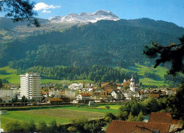 ILANZ Glion Surselva Bahnhof Mit Dem Piz Mundaun - Ilanz/Glion