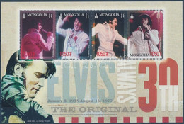 ** 2007 30 éve Hunyt El Elvis Presley Kisív Mi 3629-3632 - Altri & Non Classificati