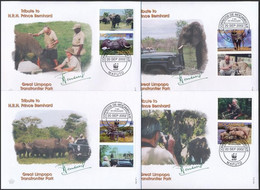 2002 WWF: Afrikai Elefánt Sor Mi 2393-2396 6 Db FDC-n - Altri & Non Classificati