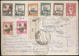 1938 Ajánlott Képeslap Romániába / Registered Postcard To Romania - Altri & Non Classificati
