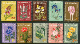 ROMANIA 1959 Native Flora Used.  Michel 1814-23 - Used Stamps