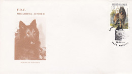 Enveloppe FDC 2214 Chien Berger De Tervuren Philathema Junior II Antoing - 1981-1990