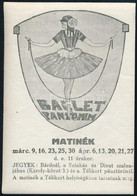 Cca 1910 Balett Pantomim Reklám Címke10,5x 7,5 Cm - Zonder Classificatie