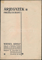 Cca 1910 Wiesel Adolf M. Kir. Szab. Jégszekrény, Sörkimérőkészülékek és Fürdő és Fürdőkád Gyárának Fürdőkád és Fürdőszob - Zonder Classificatie