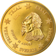 Suède, 50 Euro Cent, 2004, Unofficial Private Coin, SPL, Laiton - Privéproeven