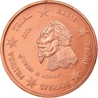 Suède, Euro Cent, 2004, Unofficial Private Coin, SPL, Copper Plated Steel - Private Proofs / Unofficial