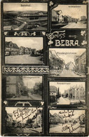 T2 1907 Bebra, Bahnhof, Nürnbergerstrasse, Bahnhofstrasse, Pfarrstrasse / Railway Station, Streets. Art Nouveau - Non Classificati