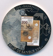 Svájc 2010. "200.-banknote" Fém Emlékérem 200Fr Svájci Bankjegy Multicolor Képével (50mm) T:1  Switzerland 2010. "200.-b - Non Classificati