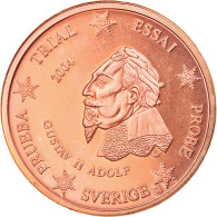 Suède, 2 Euro Cent, 2004, Unofficial Private Coin, SPL, Copper Plated Steel - Prove Private