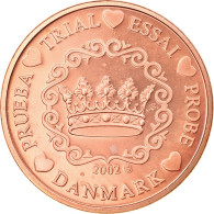 Danemark, 5 Euro Cent, 2002, Unofficial Private Coin, SPL, Copper Plated Steel - Essais Privés / Non-officiels