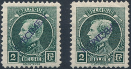 [* SUP] N° 216, 2F Vert (2x) Avec Specimen Dont 1x Inversé - 1921-1925 Montenez Pequeño