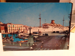 Cartolina Motonave Esperia Porto Di Siracusa Piazzale Della Darsena 1963 - Siracusa
