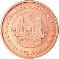 Vatican, 5 Euro Cent, 2011, Unofficial Private Coin, SPL, Copper Plated Steel - Prove Private