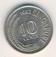 SINGAPORE 1982: 10 Cents, KM 3 - Singapour