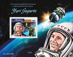 Maldives 2016 First Human To Journey Into Outer Space Yuri Gagarin (Vostok 1） - Maldives (1965-...)