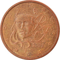 France, 2 Euro Cent, 2008, Paris, TTB, Copper Plated Steel, KM:1283 - France