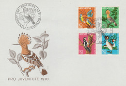 Suisse 1970  N° 868 / 71  Oblitéré  Sur Lettre = Oiseau  1° Jour - Otros & Sin Clasificación