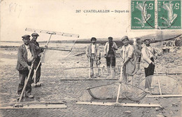 Chatelaillon        17        Départ Pour La Pêche à La Crevette      (voir Scan) - Châtelaillon-Plage