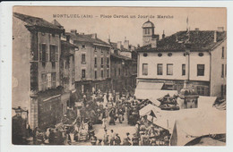 MONTLUEL - AIN - PLACE CARNOT UN JOUR DE MARCHE - Montluel