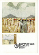 CM GRANDE BRETAGNE   1971  ULSTER PAINTINGS - Maximum Cards