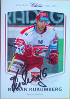 Roman Kukumberg ( Slovak Ice Hockey Player) - Autografi