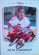 Petr Zamorsky ( Slovak Ice Hockey Player) - Authographs