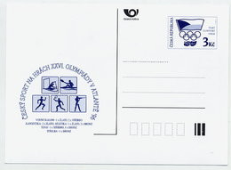 CZECH REPUBLIC 1996 3 Kc.postcard Czech Olympic Committee Unused.  Michel P23 - Postkaarten