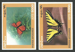 AFGHANISTAN BUTTERFLIES BUTTERFLY M/SHEETS MNH - Afghanistan