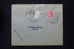 DANEMARK - Oblitération Temporaire Poste Aérienne De Copenhague En 1935 Sur Enveloppe - L 79761 - Airmail