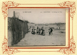 GUILVINEC *** SECHAGE DES FILETS  *** ENFANTS SUR LA PLAGE *** - Guilvinec