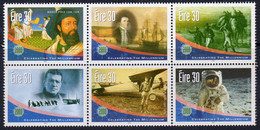 Ireland 2001 New Millenium VI, Epic Journeys Block Of 6, MNH, SG 1383/8 - Neufs