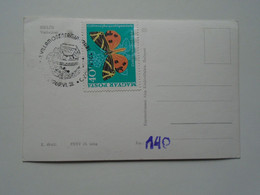 D175973  Hungary  Villamosenergiai  Ipari Találkozó - 1969  SIKLÓS Vár Bejárata  Stamp Papillon Butterfly - Autres & Non Classés