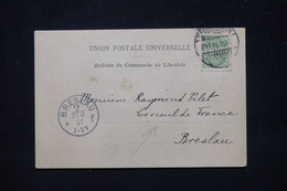 DANEMARK - Carte De Correspondance De Copenhague Pour Le Consul De France à Breslau En 1901 - L 79812 - Storia Postale