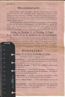 Meulebeke - Programma Kinderfeest En Missiefeest 12 - 13 - 15 Augustus 1928 - Programme