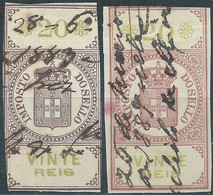 PORTUGAL Portogallo,1889 Renenue Stamp Fiscal Tax 20 Reis,Used - Used Stamps