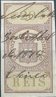 PORTUGAL Portogallo,1815 Renenue Stamp Fiscal Tax 20 Reis,Used - Used Stamps