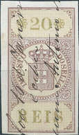 PORTUGAL Portogallo,1815 Renenue Stamp Fiscal Tax 20 Reis,Used - Oblitérés
