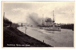 ALLEMAGNE MARINE GUERRE NAVY RENDSBURG Partie Am KAISER WILHELM KANAL -PC~1910s - Rendsburg