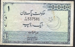 PAKISTAN  P24Aa  1 RUPEE   1975 Signature 11   FINE - Pakistán